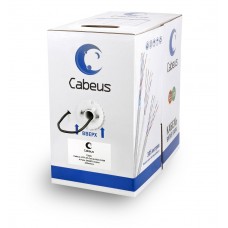 Витая пара UTP cat.5e Cabeus UTP-4P-Cat-5e-SOLID-BK 4 пары черная, длина