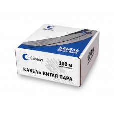 Витая пара кат.5е Cabeus FTP-4P-Cat.5e-SOLID-GY-100 4 пары серая