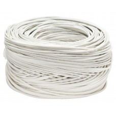 Cabeus UTP-4P-Cat.6-SOLID-LSZH-WH Кабель витая пара UTP (U/UTP), категория 6, 4 пары (23 AWG), одножильный, LSZH нг(А)-HF, белый (305 м), длина