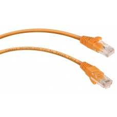 Патч-корд UTP, неэкранированный, категория 5e, 2м, оранжевый, PVC, Cabeus, PC-UTP-RJ45-Cat.5e-2m-OR