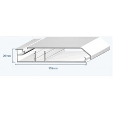 Efapel 10100CBR Плинтус 110х20мм с 2-мя перегородками