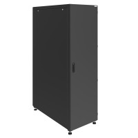 Шкаф телекоммуникационный напольный Prime 19" 42U 600x800x1980 (ШxГxВ) дверь металл-металл черный (RAL 9005), SRM01-6080.42.01.01-BK