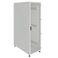 Шкаф телекоммуникационный напольный Prime 19" 42U 600x600x1980 (ШxГxВ) дверь перфорированная/металл серый (RAL 7035), SRM01-6060.42.03.01-GY