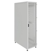 Шкаф телекоммуникационный напольный Prime 19" 47U 600x600x2200 (ШxГxВ) дверь перфорированная/металл серый (RAL 7035), SRM01-6060.47.03.01-GY