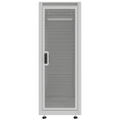 Шкаф телекоммуникационный напольный Lite 19" 22U 600x600x1125 (ШxГxВ) дверь перф.-металл серый (RAL 7035), SRM02-6060.22.03.01-GY