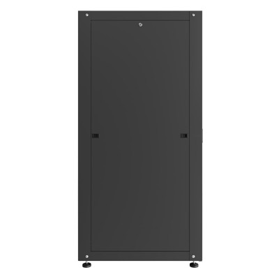 Шкаф телекоммуникационный напольный Lite 19" 18U 600x800x947 (ШxГxВ) дверь перф.-металл черный (RAL 9005), SRM02-6080.18.03.01-BK