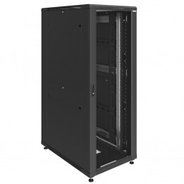 Шкаф телекоммуникационный серверный Server Line 19" 48U 750x1070, дверь двойная перфорированная, черный (RAL 9005), SRS05-75107.48.04.04-BK