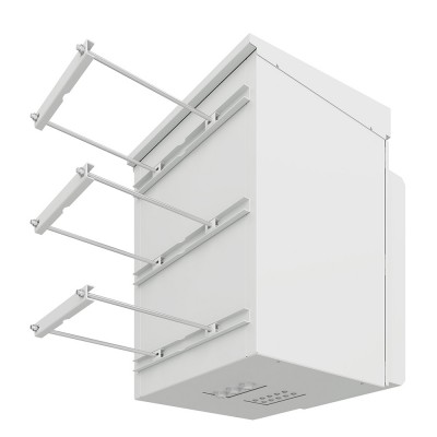 Шкаф климатический настенный 19" 22U 700x626x1163, дверь металл (IP54), серый (RAL 7035) (обогрев и кондиционер), SRT01-7060.22-GY-800K1