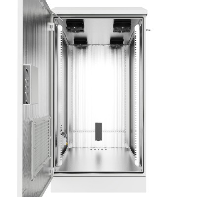 Шкаф климатический напольный ip54 19" 22U 600x600x1205 (ШxГxВ) серый (RAL 7035), SRT03-6060.22-GY