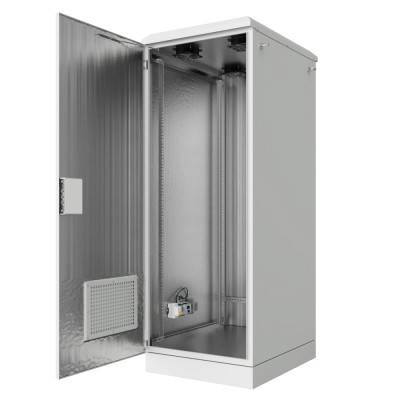 Шкаф климатический напольный ip54 19" 33U 600x600x1697 (ШxГxВ) серый (RAL 7035), SRT03-6060.33-GY
