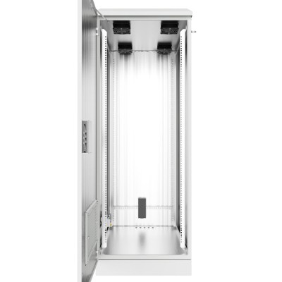 Шкаф климатический напольный ip54 19" 33U 600x600x1697 (ШxГxВ) серый (RAL 7035), SRT03-6060.33-GY