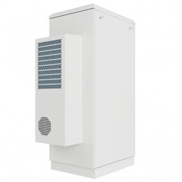Шкаф климатический напольный ip54 19" 42U 600x830x2100 (ШxГxВ) серый (RAL 7035) (обогрев и кондиционер), SRT03-6080.42-GY-2500K1