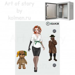 Термошкаф настенный ip55 Art1 Of Story 400x300x500 (ШxГxВ) серый (RAL 7035), SRT05-4030.50-ART1