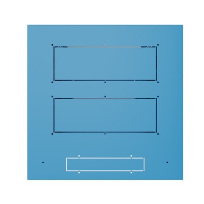 Шкаф телекоммуникационный настенный Prime 19" 12U 600x600x630 (ШxГxВ) дверь стекло синий (RAL 5017), SRW01-6060.12.02-BL