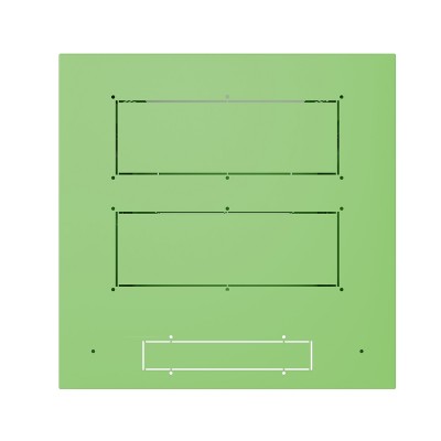 Шкаф телекоммуникационный настенный Prime 19" 12U 600x600x630 (ШxГxВ) дверь стекло зеленый (RAL 6018), SRW01-6060.12.02-GN