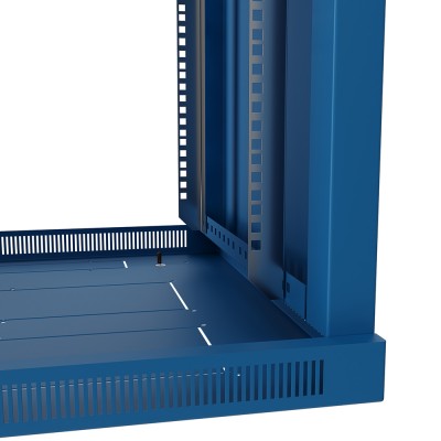 Шкаф телекоммуникационный настенный Prime 19" 12U 600x600x630 (ШxГxВ) дверь стекло синий (RAL 5017), SRW01-6060.12.02-BL