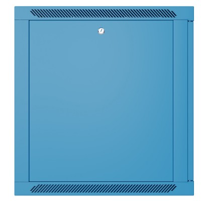 Шкаф телекоммуникационный настенный Prime 19" 12U 600x600x630 (ШxГxВ) дверь стекло синий (RAL 5017), SRW01-6060.12.02-BL