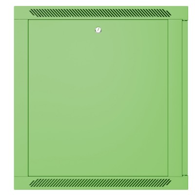 Шкаф телекоммуникационный настенный Prime 19" 12U 600x600x630 (ШxГxВ) дверь стекло зеленый (RAL 6018), SRW01-6060.12.02-GN