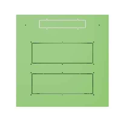 Шкаф телекоммуникационный настенный Prime 19" 12U 600x600x630 (ШxГxВ) дверь стекло зеленый (RAL 6018), SRW01-6060.12.02-GN