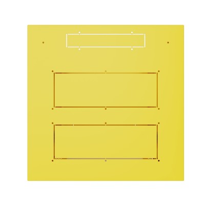 Шкаф телекоммуникационный настенный Prime 19" 12U 600x600x630 (ШxГxВ) дверь стекло желтый (RAL 1023), SRW01-6060.12.02-YL