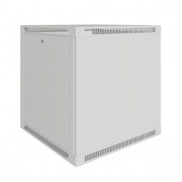 Шкаф телекоммуникационный настенный Prime 19" 12U 600x650x630 (ШxГxВ) дверь металл серый (RAL 7035), SRW01-6065.12.01-GY