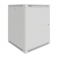 Шкаф телекоммуникационный настенный Prime 19" 15U 600x600x760 (ШxГxВ) дверь металл серый (RAL 7035), SRW01-6060.15.01-GY