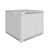 Шкаф телекоммуникационный настенный Prime 19" 9U 600x600x500 (ШxГxВ) дверь металл серый (RAL 7035), SRW01-6060.09.01-GY