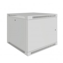 Шкаф телекоммуникационный настенный Prime 19" 9U 600x600x500 (ШxГxВ) дверь металл серый (RAL 7035), SRW01-6060.09.01-GY