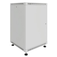Шкаф телекоммуникационный настенно-напольный Univers 19" 18U 600x600x900 (ШxГxВ) дверь металл серый (RAL 7035), SRW02-6060.18.01-GY