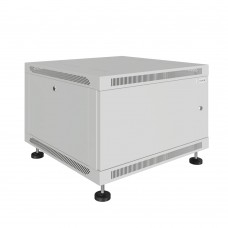 Шкаф телекоммуникационный настенно-напольный Univers 19" 6U 600x600x370 (ШxГxВ) дверь металл серый (RAL 7035), SRW02-6060.06.01-GY