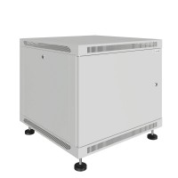 Шкаф телекоммуникационный настенно-напольный Univers 19" 9U 600x600x500 (ШxГxВ) дверь металл серый (RAL 7035), SRW02-6060.09.01-GY