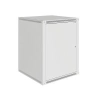 Шкаф телекоммуникационный настенный Lite 19" 15U 600x600x770 (ШxГxВ) дверь металл серый (RAL 7035), SRW03-6060.15.01-GY