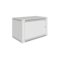 Шкаф телекоммуникационный настенный Lite 19" 6U 600x600x370 (ШxГxВ) дверь металл серый (RAL 7035), SRW03-6060.06.01-GY