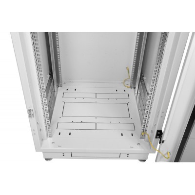Шкаф телекоммуникационный напольный 19" 42U 600x1000, дверь перфорированная, серый (RAL 7035), ЦМО ШТК-М-42.6.10-4ААА