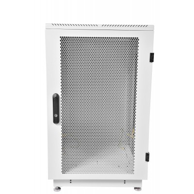 Шкаф телекоммуникационный напольный 19" 22U 600x1000, дверь перфорированная, серый (RAL 7035), ЦМО ШТК-М-22.6.10-44АА