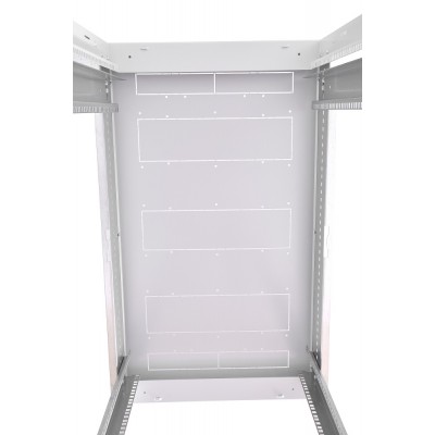 Шкаф телекоммуникационный напольный 19" 33U 600x600, дверь металл, серый (RAL 7035), ЦМО ШТК-М-33.6.6-3ААА