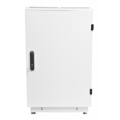 Шкаф телекоммуникационный напольный 19" 27U 600x800, дверь металл, серый (RAL 7035), ЦМО ШТК-М-27.6.8-3ААА