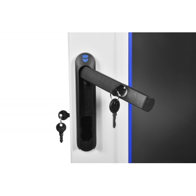 Шкаф телекоммуникационный напольный 19" 33U 600x800, дверь стекло, черный (RAL 9005), ЦМО ШТК-М-33.6.8-1ААА-9005