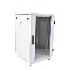 Шкаф телекоммуникационный напольный 19" 18U 600x800, дверь стекло, серый (RAL 7035), ЦМО ШТК-М-18.6.8-1ААА