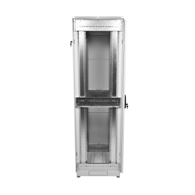 Шкаф телекоммуникационный напольный 19" 38U 600x1000, дверь стекло, серый (RAL 7035), ЦМО ШТК-М-38.6.10-1ААА