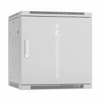 Шкаф телекоммуникационный настенный 19" 12U 600x350, дверь металл, серый (RAL 7035), Cabeus SH-05F-12U60/35m-R