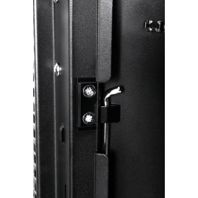 Шкаф телекоммуникационный напольный 19" 27U 600x600, дверь стекло, черный (RAL 9005), ЦМО ШТК-М-27.6.6-1ААА-9005