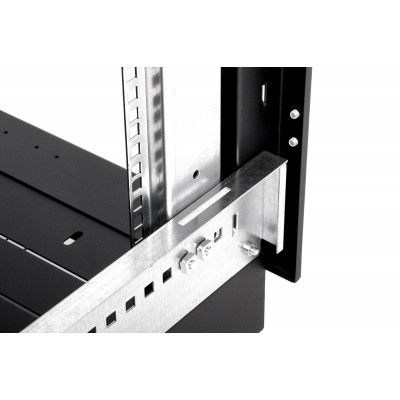 Шкаф телекоммуникационный напольный 19" 27U 600x600, дверь стекло, черный (RAL 9005), ЦМО ШТК-М-27.6.6-1ААА-9005