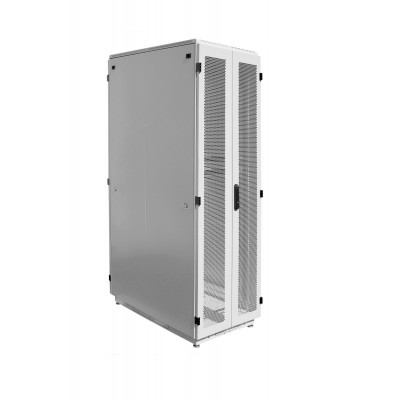 Шкаф телекоммуникационный напольный 19" 42U 600x1000, дверь перфорированная, серый (RAL 7035), ЦМО ШТК-М-42.6.10-48АА