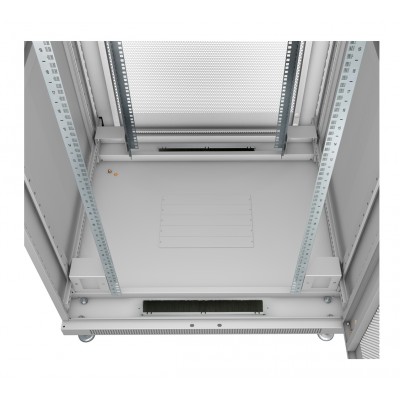 Шкаф телекоммуникационный напольный 19" 47U 800x1000, дверь перфорированная, серый (RAL 7035), Cabeus ND-05C-47U80/100