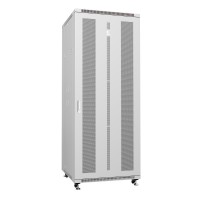 Шкаф телекоммуникационный напольный 19" 42U 800x800, дверь перфорированная, серый (RAL 7035), Cabeus ND-05C-42U80/80