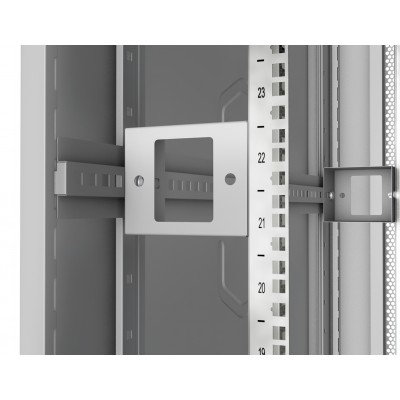 Шкаф телекоммуникационный напольный 19" 47U 800x1000, дверь перфорированная, серый (RAL 7035), Cabeus ND-05C-47U80/100