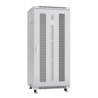 Шкаф телекоммуникационный напольный 19" 27U 600x800, дверь перфорированная, серый (RAL 7035), Cabeus ND-05C-27U60/80