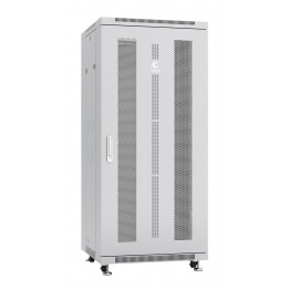 Шкаф телекоммуникационный напольный 19" 27U 600x800, дверь перфорированная, серый (RAL 7035), Cabeus ND-05C-27U60/80