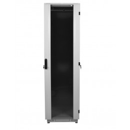 Шкаф телекоммуникационный напольный 19" 38U 600x800, дверь стекло, черный (RAL 9005), ЦМО ШТК-М-38.6.8-1ААА-9005